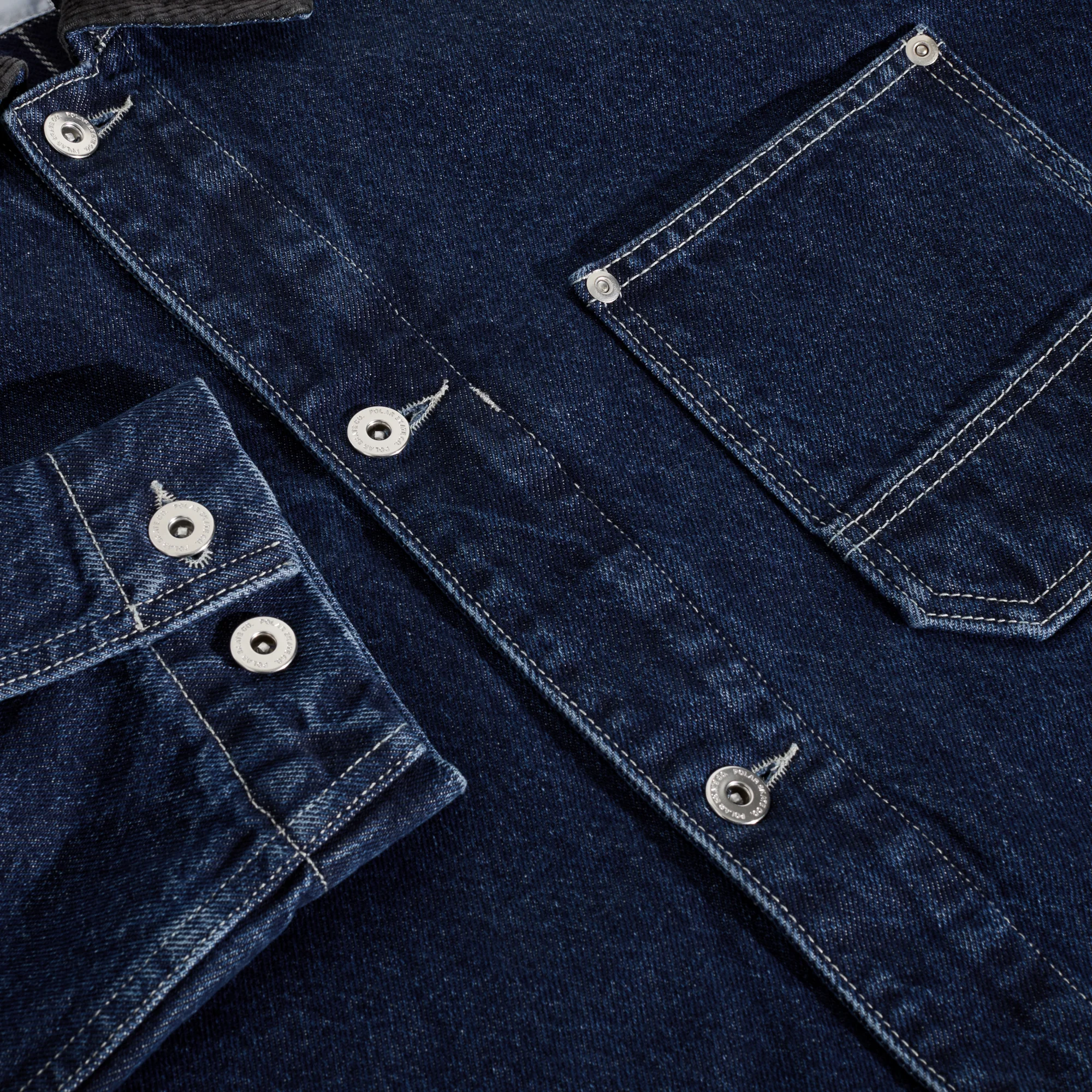 Polar -  Ezra Jacket With Flannel Lining Indigo - Image 4