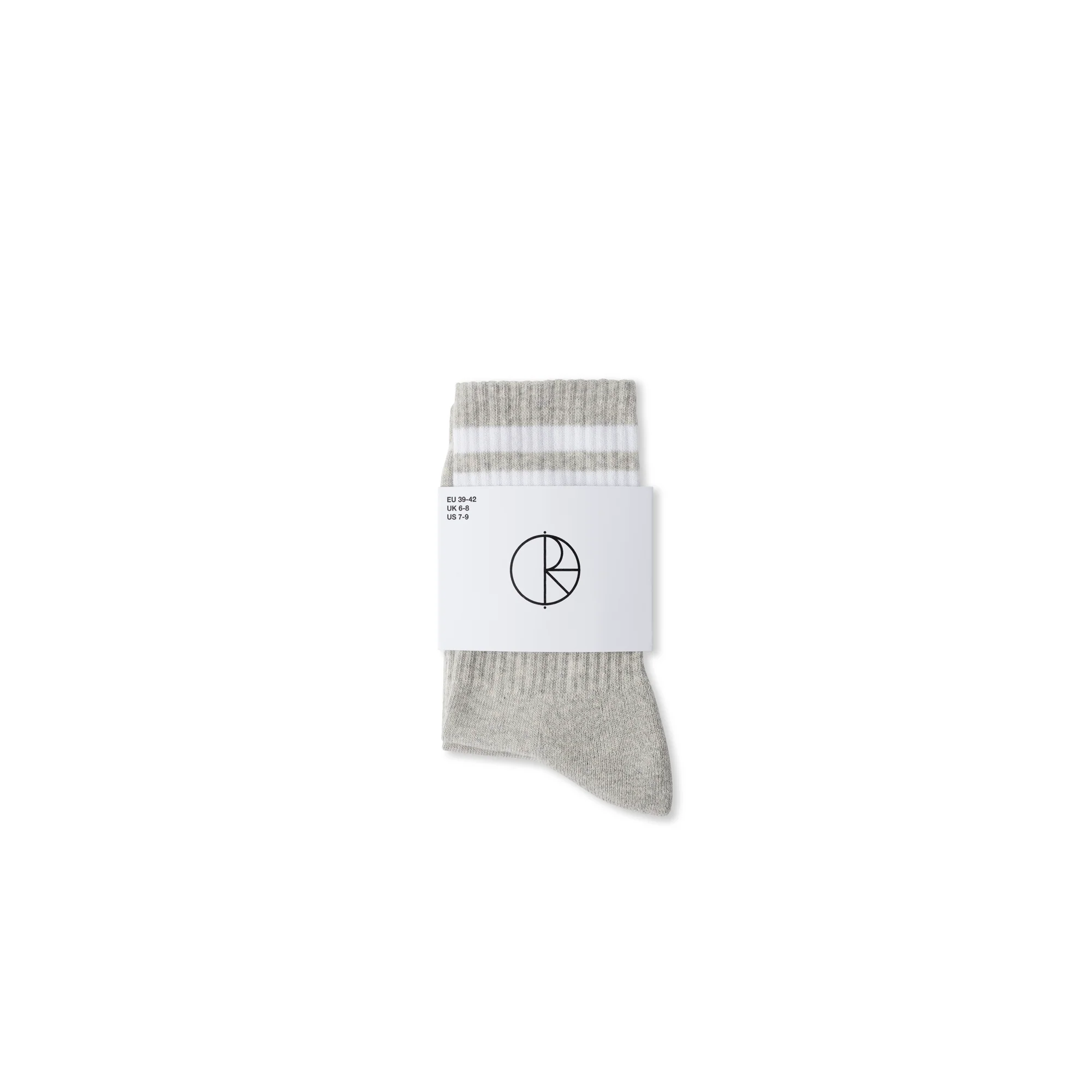 Polar - Happy Sad Rib Socks Heather Grey - Image 3