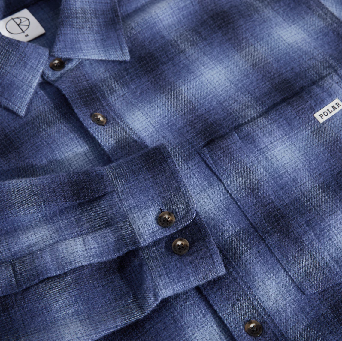 Polar - Mitchell LS Shirt | Shadow Check Blue - Image 3