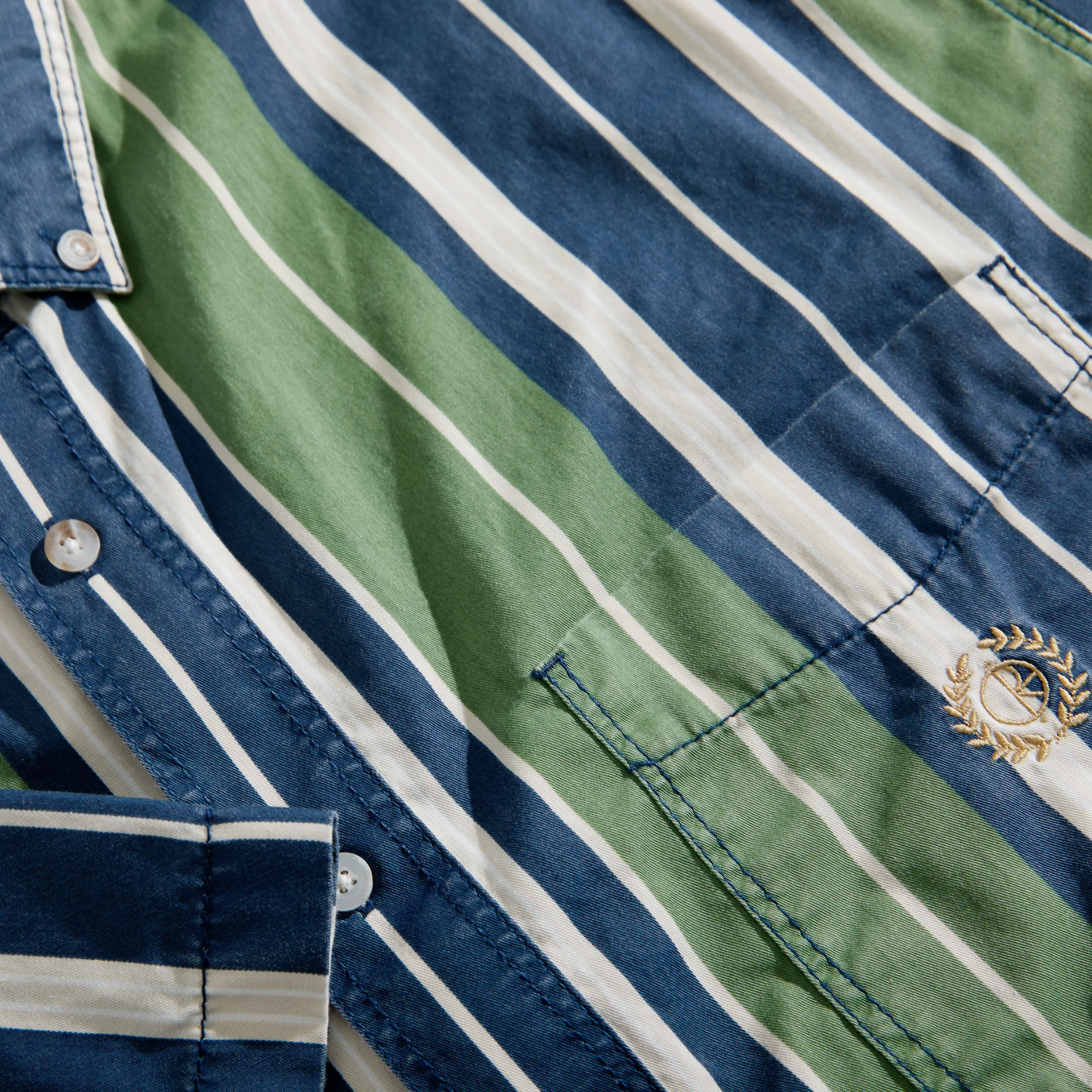 Polar - Ted Shirt Green / Blue - Image 3