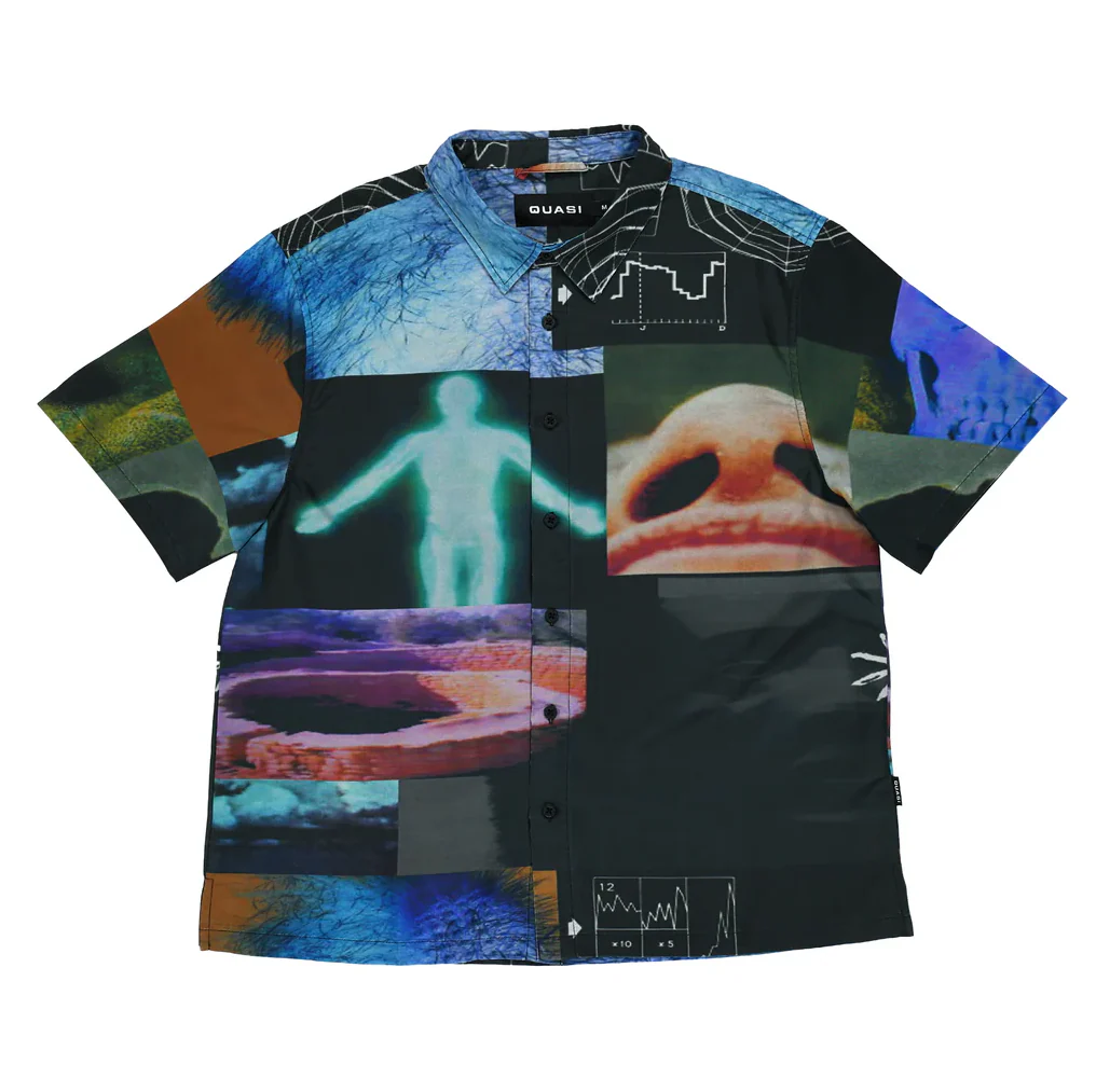 Quasi - Dementia Short Sleeve Button Up Shirt Multi
