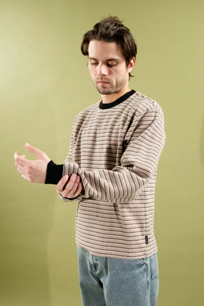 Quasi -  Verve Long Sleeve Striped Tee Multi - Image 2
