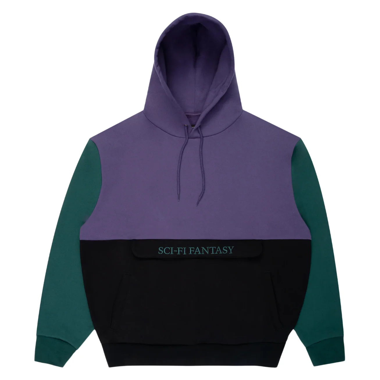 Sci-Fi Fantasy - Colorblocked Hoodie Purple/Black