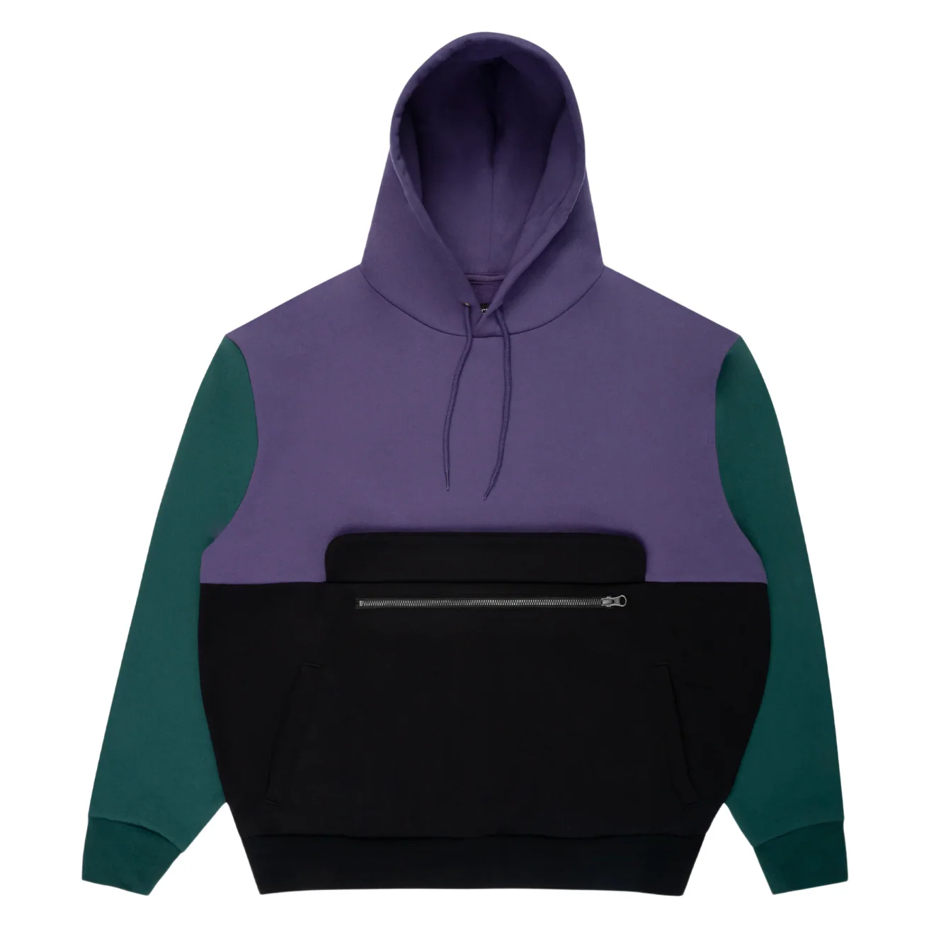 Sci-Fi Fantasy - Colorblocked Hoodie Purple/Black - Image 2