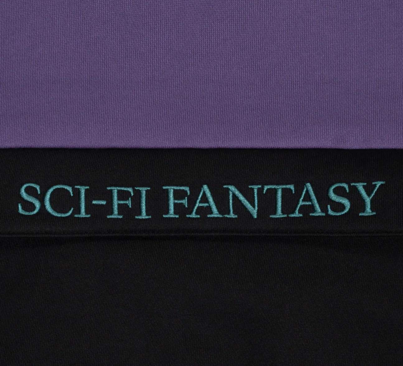 Sci-Fi Fantasy - Colorblocked Hoodie Purple/Black - Image 3