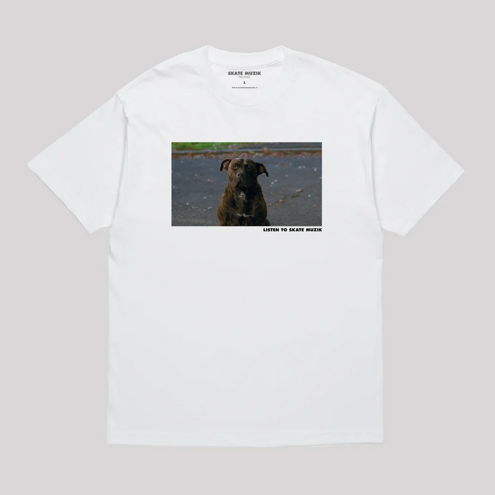 Skate Muzik x Ghost Dog - Dog T-Shirt White