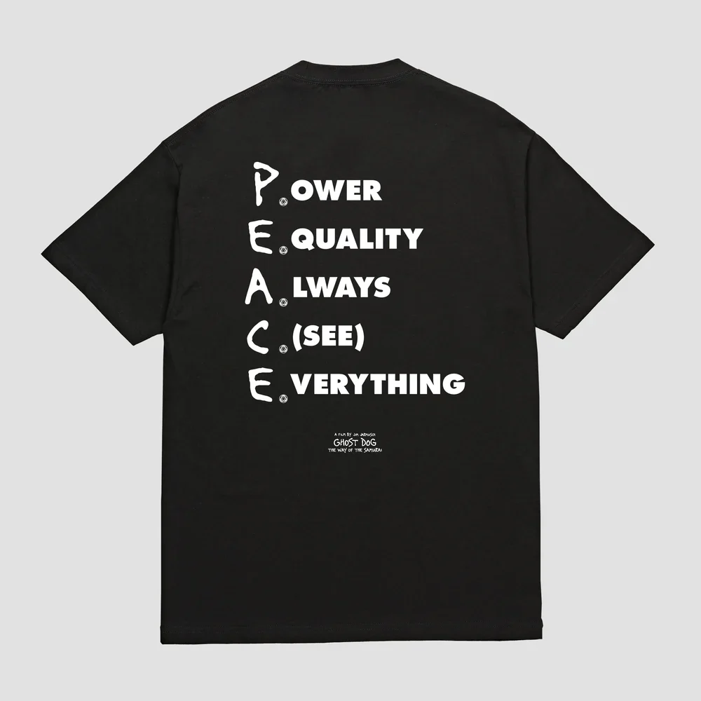 Skate Muzik x Ghost Dog - Peace T-Shirt Black - Image 2