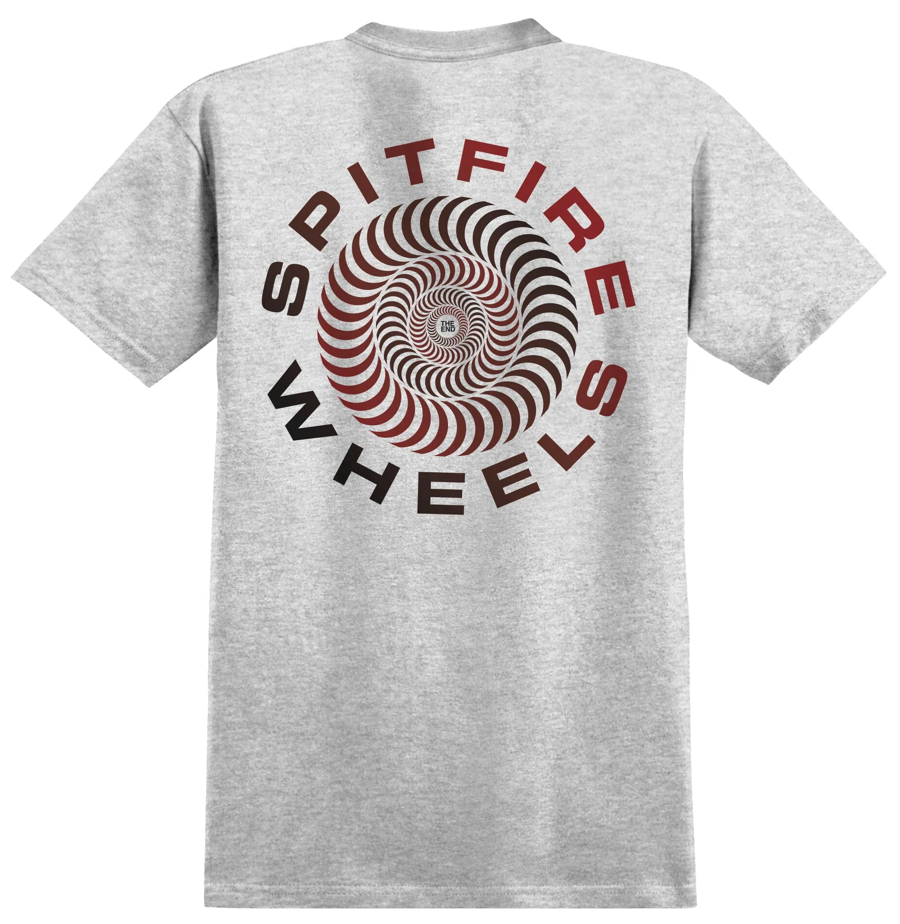 Spitfire - Classic '87 Swirl Fade Fill T-Shirt Ash Grey / Red / Black