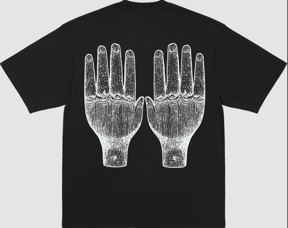The Trilogy Tapes - Face Figures Hands T-Shirt Black - Image 2