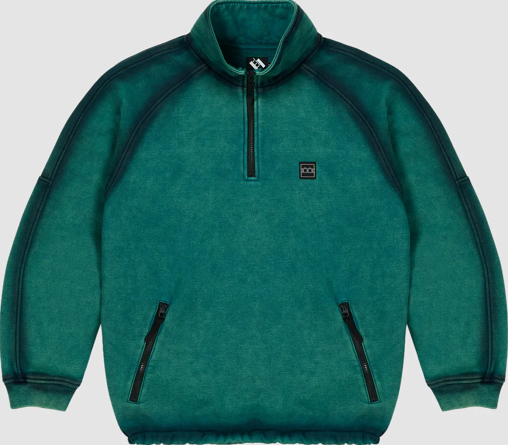 The Trilogy Tapes - Spray Funnel Neck Sea Moss Green/Black
