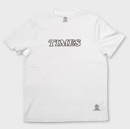 Times - Logo Outlines Tee White