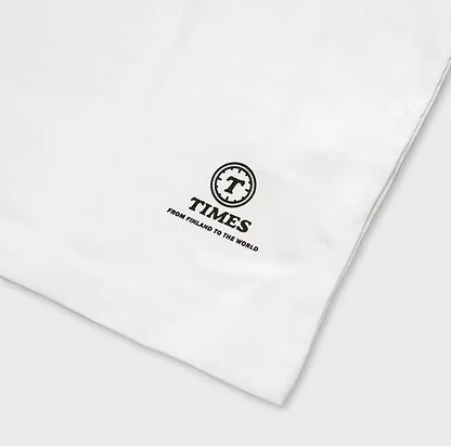 Times - Logo Outlines Tee White - Image 3