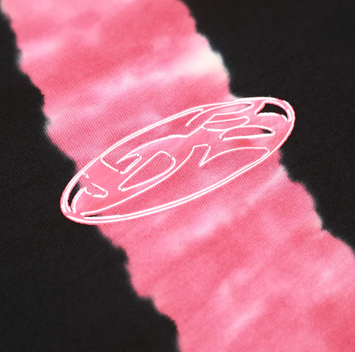 Yardsale - Flower Tie Dye T-Shirt Black - Image 3